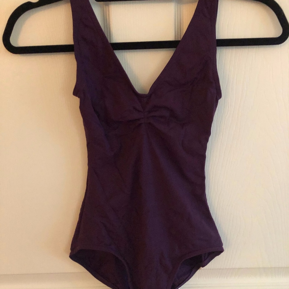 purple tank top leotard